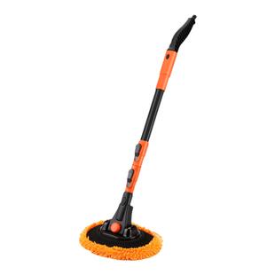 汽车洗车拖把可冲水单杆水枪刷软毛不伤车专用擦车一刷两用可伸缩