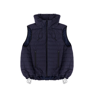 COMMXN·暖融融护颈羽绒马甲鸭绒休闲排骨羽绒服2025冬季新款女装