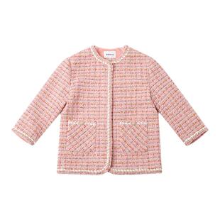 RBIGX瑞比克秋季新款名媛千金风贵族优雅甜美小香风粗花呢外套