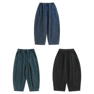 幼悠男童2026春秋新款复古不易褪色萝卜牛仔裤休闲百搭耐穿长裤潮