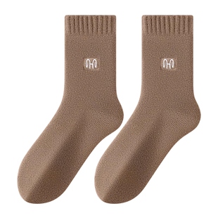 恒源祥冬季羊毛袜男女加绒加厚发热抗菌东北巨厚户外保暖抗寒袜子