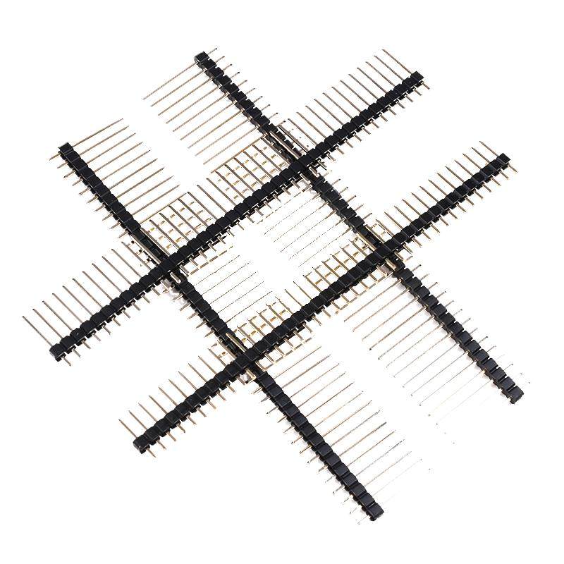 单/双排针 间距2.54MM 1*2p/3p/4p/8P/16p/20p插针 LCD1602/12864