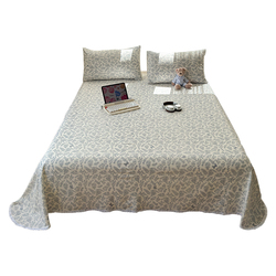 A类花边双层纱床单单件被单三件