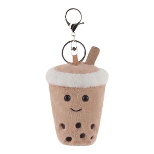Apricot Lamb丝绒珍珠奶茶书包挂件公仔女生钥匙扣毛绒包包挂饰