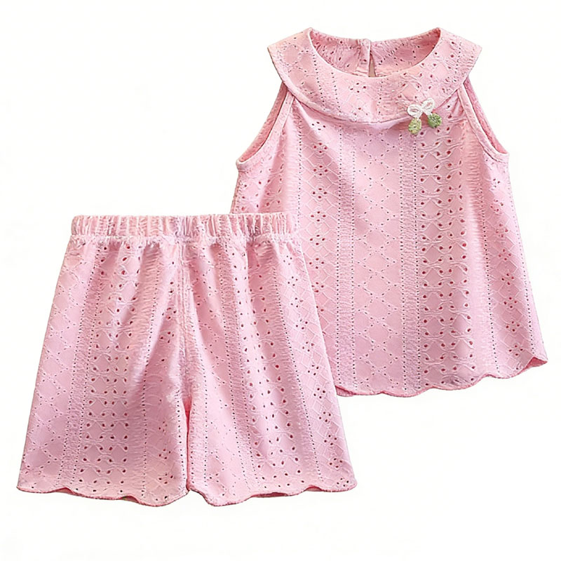 女童夏季套装2026夏季新款女宝宝背心短裤衣服小公主洋气可爱夏装