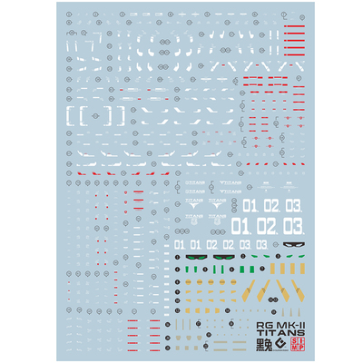 EVO高达模型水贴纸RG脉冲牛HWS