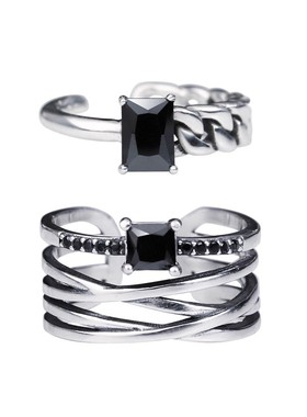 纯银戒指男女情侣个性戒子