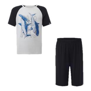 爱慕儿童兰精零男女孩莫代尔儿童睡衣凉感家居服睡衣套装抗菌A类