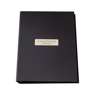 美甲收纳展示册穿戴甲作品收集甲片色板打板款式收纳色卡本子大号