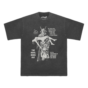 The Devil Rides Out 魔鬼出击60S恐怖电影短袖水洗纯棉透气男T恤