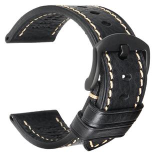 天梭1853手表带男适用力洛克杜鲁尔俊雅海星蝴蝶扣牛皮表带真皮