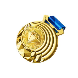 新款年度评选业绩奖牌奖章定制 合金材质 优秀员工表彰企业年会