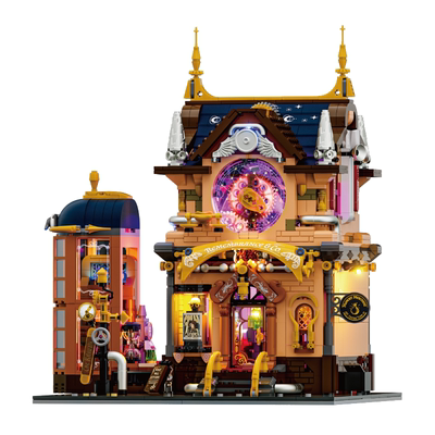 Lumibricks灯搭蒸汽朋克系列记忆魔法商店工作室建筑拼装街景积木