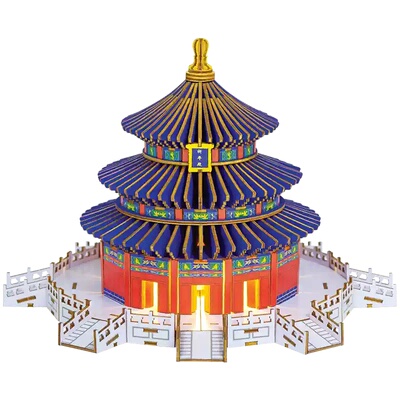 北京天坛祈年殿榫卯拼装建筑模型