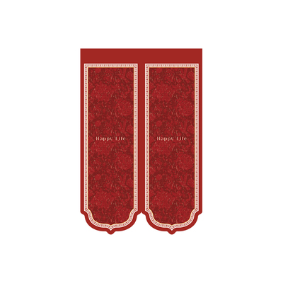 喜庆红色门帘隔断帘整片家用装饰过年卧室隐私遮挡帘卫生间免打孔