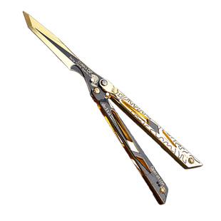 三角洲行动周边影锋合金属蝴蝶折叠模型游戏道具不开刃训练刀武器