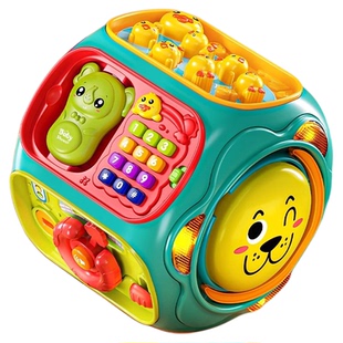 婴儿手拍鼓八面体拍拍鼓0-1岁儿童玩具宝宝益智早教满月礼物