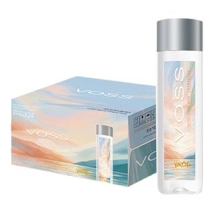 【夏日款】voss芙丝天然矿泉水弱碱性水高端饮用水500ml*24瓶