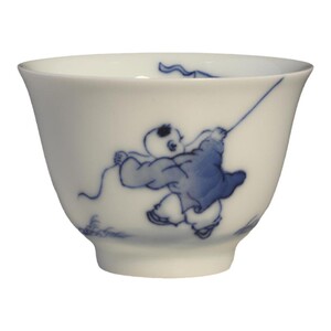 自慢堂拾金功夫茶杯景德镇青花