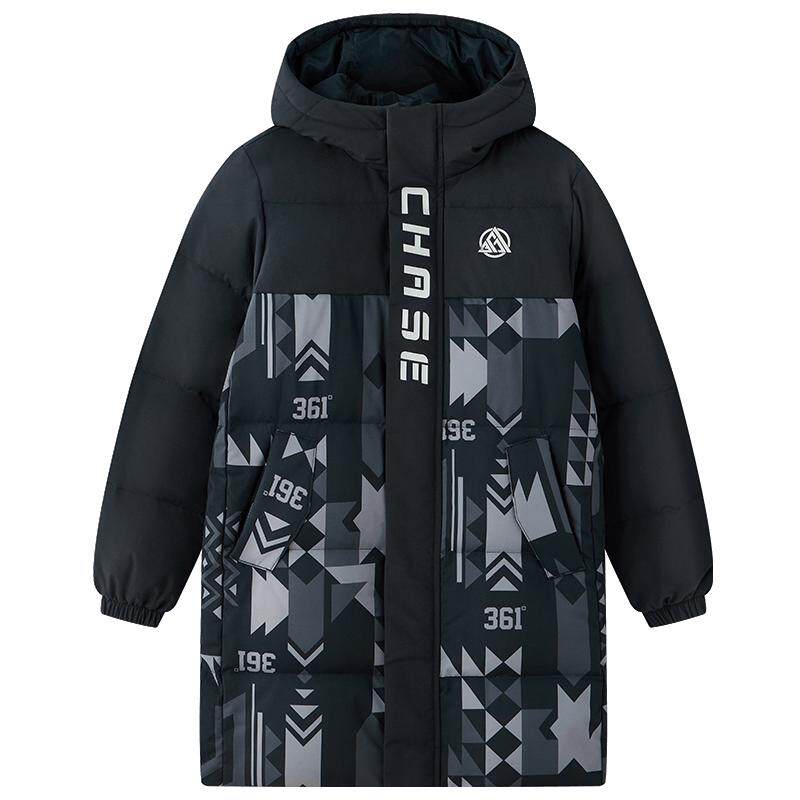 361°童装男童中长羽绒服
