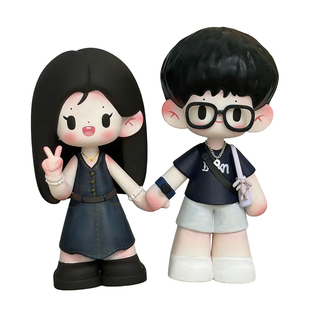 盲盒定制作私人偶照片公仔手办生日礼物diy自制石塑粘土Q版真人物