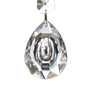 K9龙眼吊坠50－89mm水晶灯配件水晶珠帘吊坠水晶灯DIY散珠