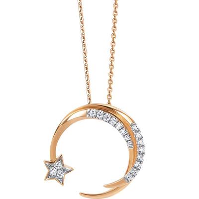 周生生18k金爱情密语钻石彩金