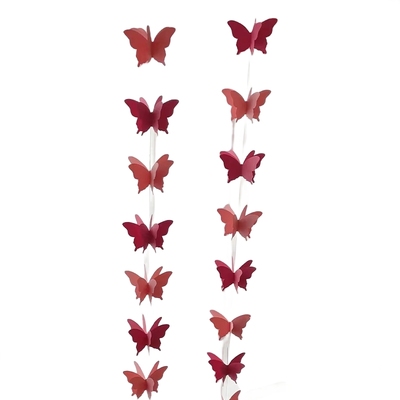 有爱喜事蝴蝶挂串拉花婚房装饰用品ins风新房卧室窗帘挂件