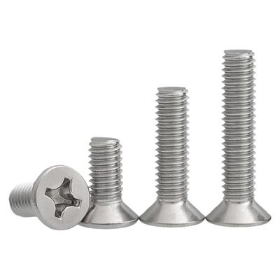 304不锈钢十字沉头小螺丝