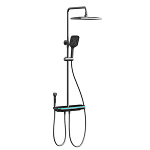 悍高四功能智能数显淋浴花洒套装