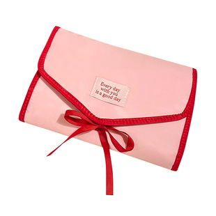 便携首饰包项链耳环耳钉戒指饰品珠宝收纳卷包旅行手串手镯收纳袋