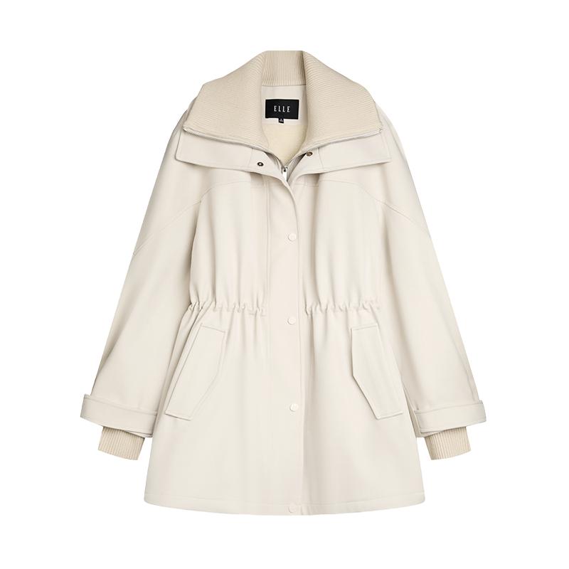 ELLE摩登双层大翻领派克服