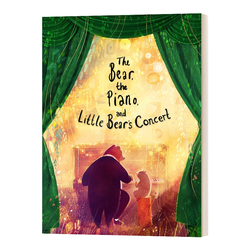 英文原版 熊和钢琴和小熊熊的演唱会 The Bear the Piano and Little Bear's Concert 儿童绘本平装 进口英语原版书籍