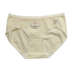 加厚磨毛秋冬A类可爱卡通内裤女生纯棉中腰抗菌透气少女三角裤头