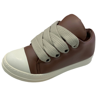 RO厚底胖丁面包鞋男2025春秋新款暗黑摇滚奶香时尚透气休闲板鞋女