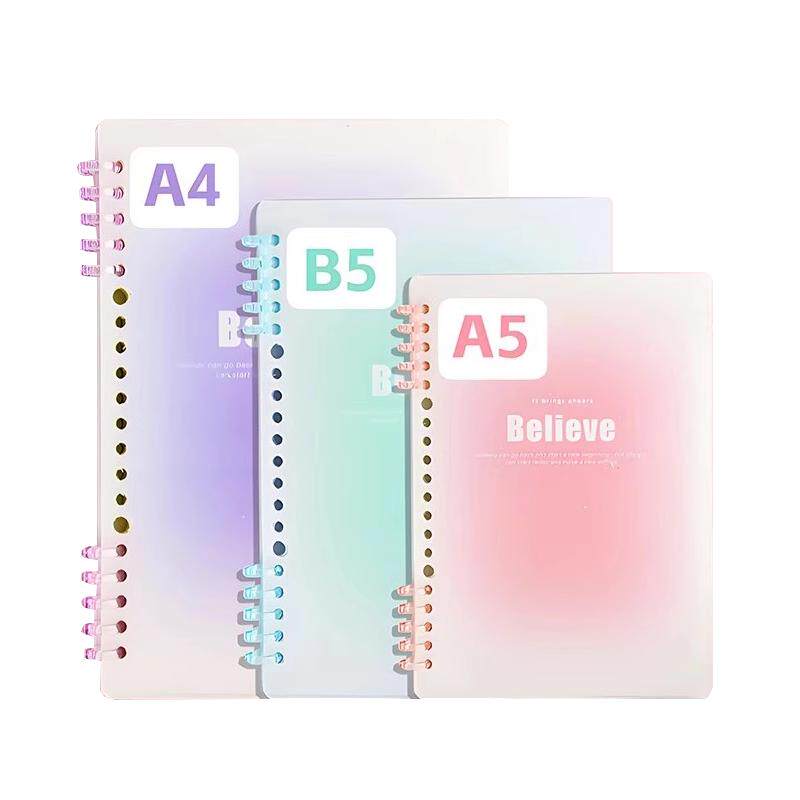 杰科活页英语本高颜值笔记本子a5