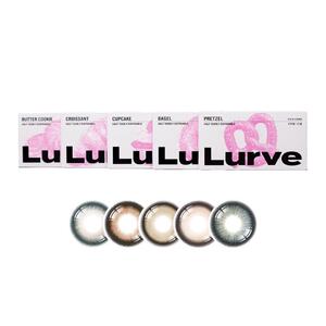 【小直径半年抛】Lurve美瞳烘焙系列彩色隐形眼镜棕紫蓝色1片装*2