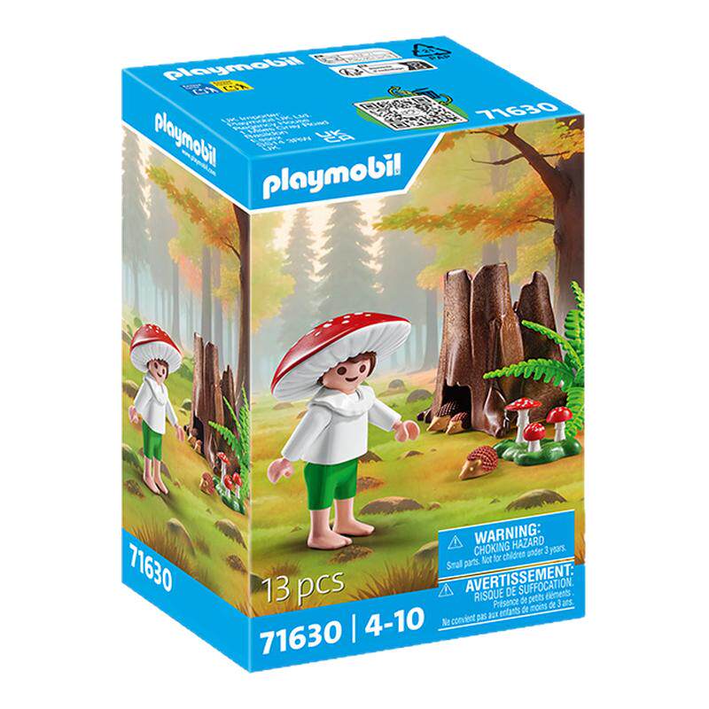 PLAYMOBIL摩比世界蘑菇精灵拼装人偶花园儿童玩具71630儿童节礼物