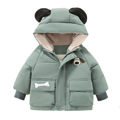 儿童冬季加绒加厚棉衣