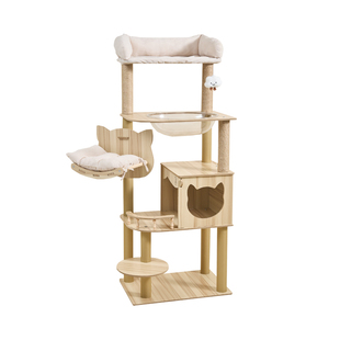 木质猫爬架大型猫空间猫窝一体式多功能猫树猫咪玩具用品猫咪狗窝