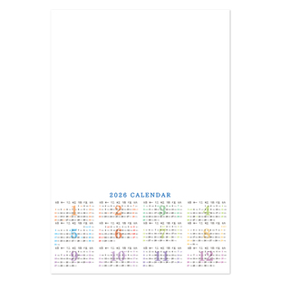 2026空白挂历新年自制日历diy海报年历绘画A3支持定制定做挂历纸