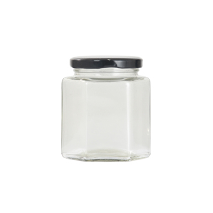 玻璃密封罐子食品果酱辣椒酱泡菜专用储物罐蜂蜜膏小六角玻璃瓶子