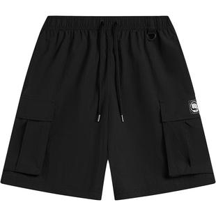 李宁工装多袋短裤反伍BADFIVE男士冰感舒适宽松夏季梭织运动短裤