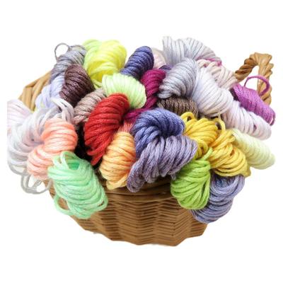 十字绣补线482色棉线刺子绣花线