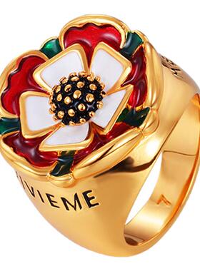 珐琅个性夸张戒指女2026新款