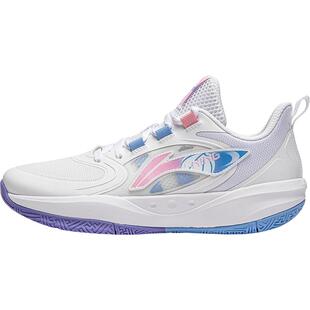 李宁童鞋篮球鞋男女大童款光能Pre回弹圆头青少年抗菌低帮运动鞋