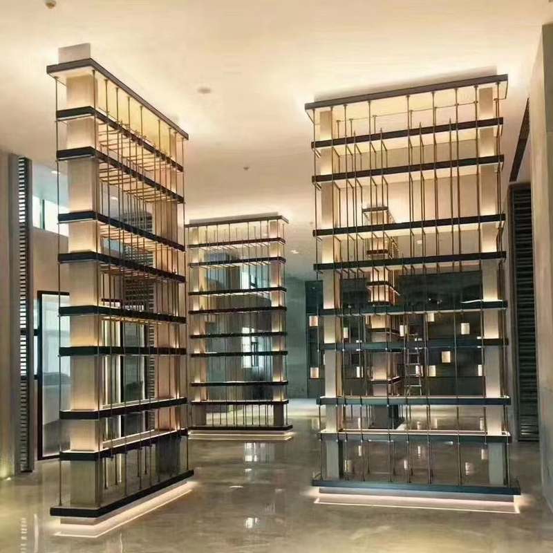 不锈钢展示柜展架不锈钢电视柜壁龛不锈钢水波纹门头板不锈钢酒柜