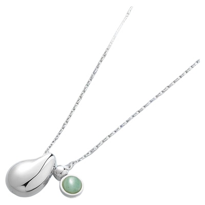 NEVERFAR串珠项链绿东陵