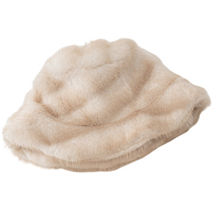 毛绒渔夫帽女款高级感超好看秋冬天东北防寒加厚防风保暖帽子冬帽