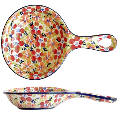 超好看盘子带手柄接碟